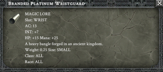 BRANDED PLATINUM WRISTGUARD item card
